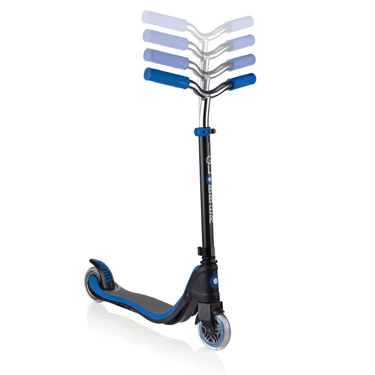 Globber Flow 125 2 Wheel Scooter - Black/Navy Blue