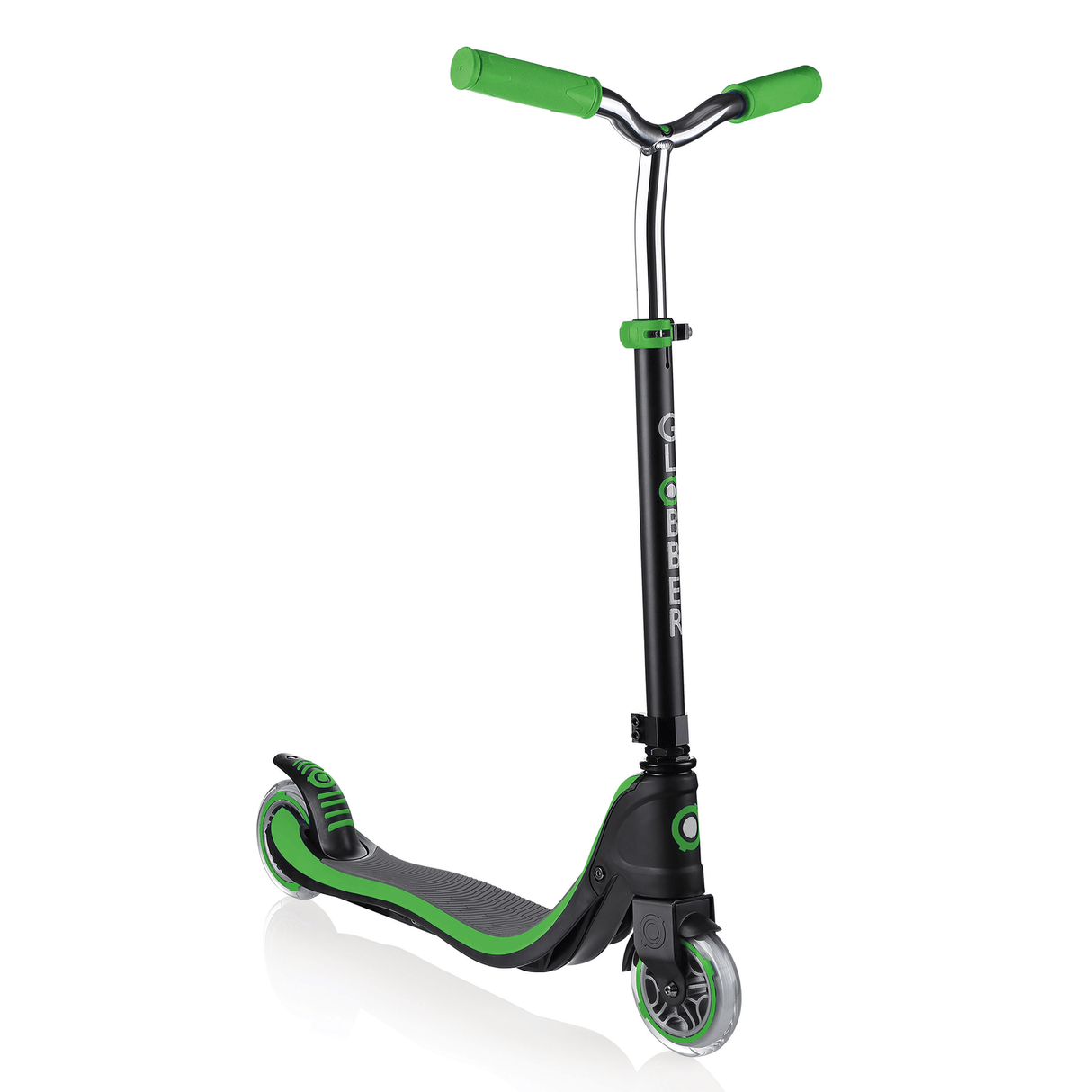 Globber Flow 125 2 Wheel Scooter - Black/Neon Green