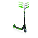 Globber Flow 125 Light Up 2 Wheel Scooter - Black Neon Green