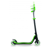 Globber Flow 125 Light Up 2 Wheel Scooter - Black Neon Green