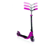 Globber Flow 125 Light Up 2 Wheel Scooter - Ruby Grey