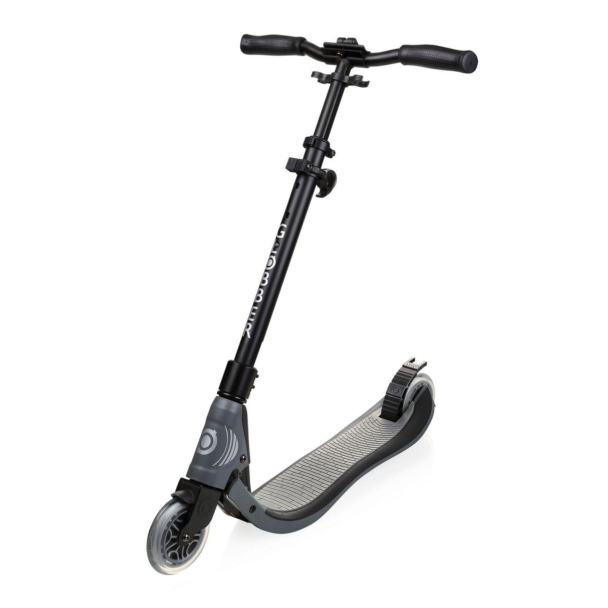 Globber One NL 125 2 Wheel Scooter - Black/Charcoal Grey