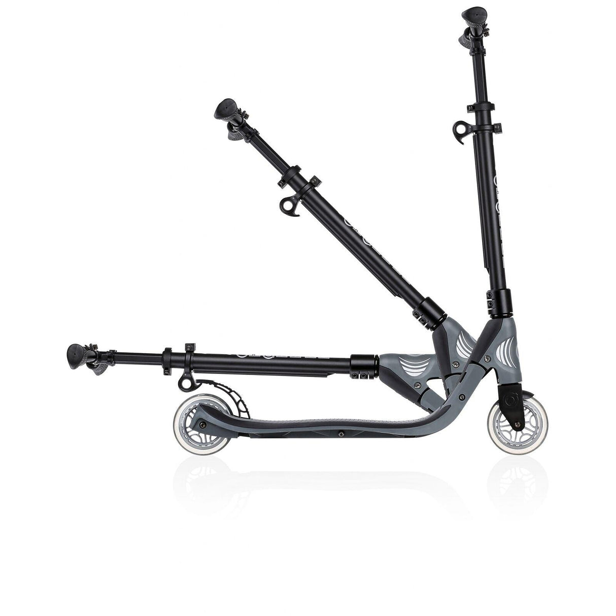 Globber One NL 125 2 Wheel Scooter - Black/Charcoal Grey