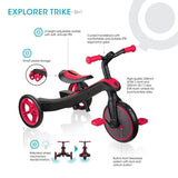 Globber Explorer 2 in 1 Trike - Red