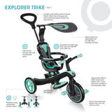 Globber Explorer 4 in 1 Trike - Teal