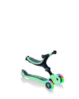 Globber Go Up Plus Fold Convertible Scooter with Light - Mint