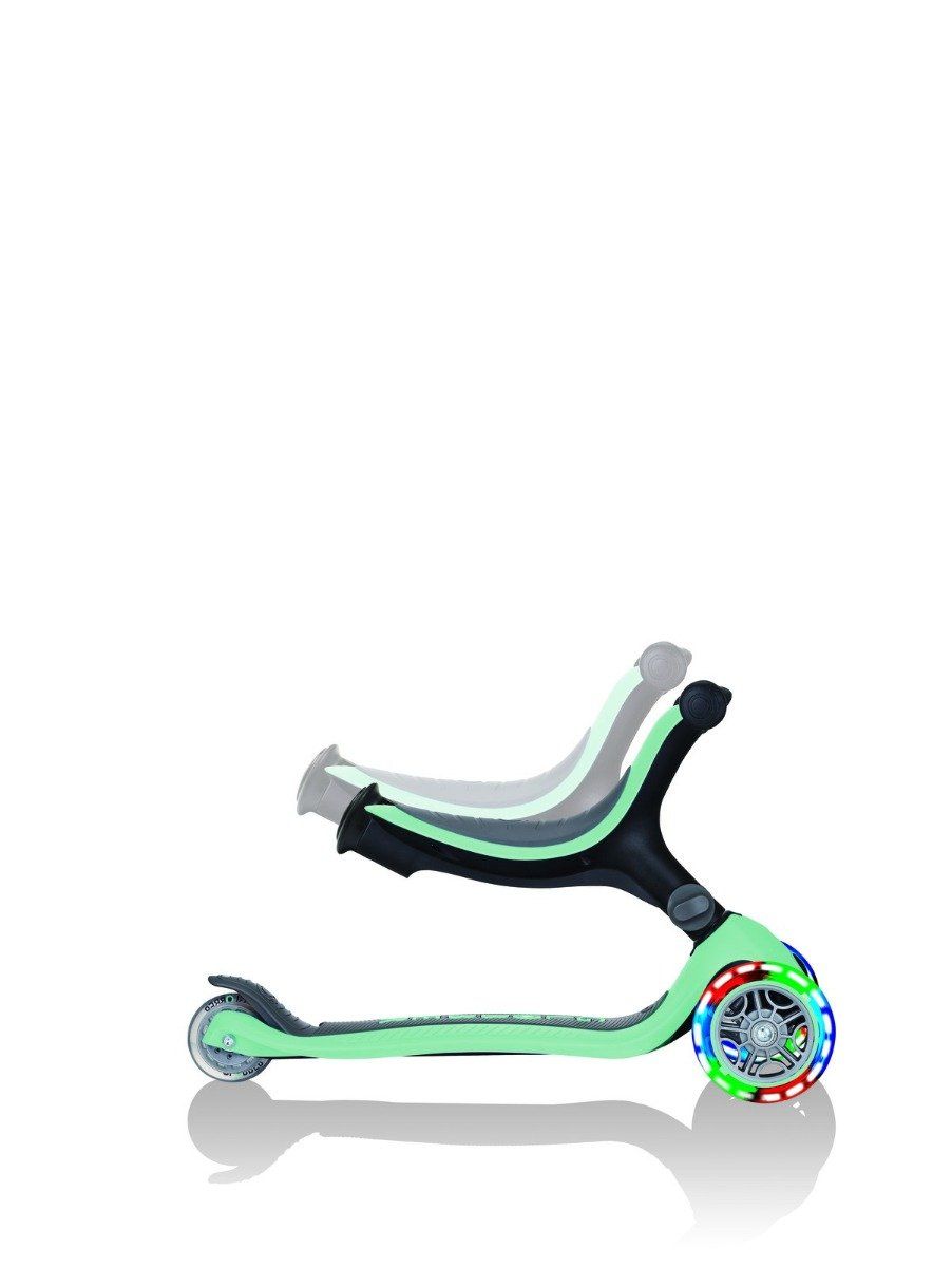 Globber Go Up Plus Fold Convertible Scooter with Light - Mint