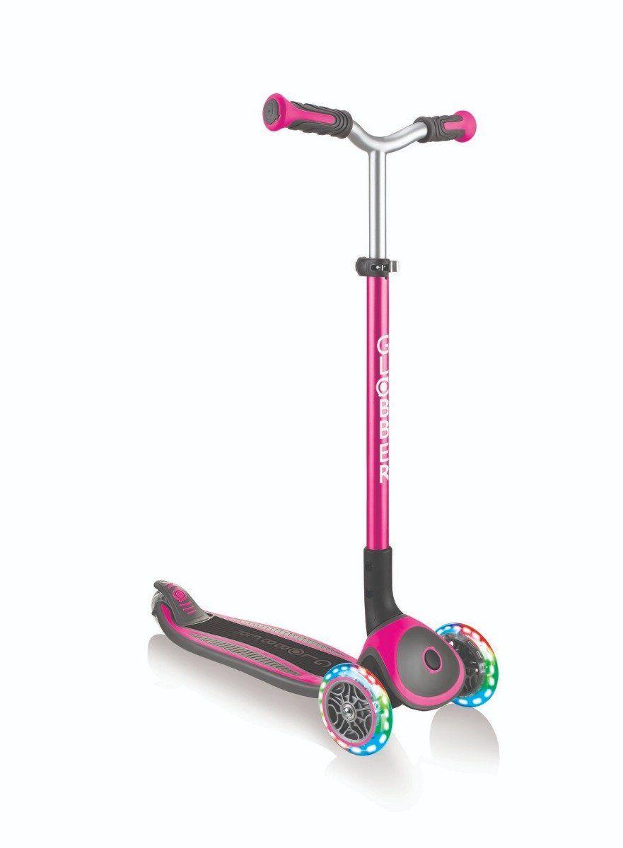 Globber Master Scooter with Light - Pink