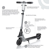 Globber One K 125 Scooter - Silver