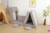 All 4 Kids Ethan 10 PCS Play Couch - Grey