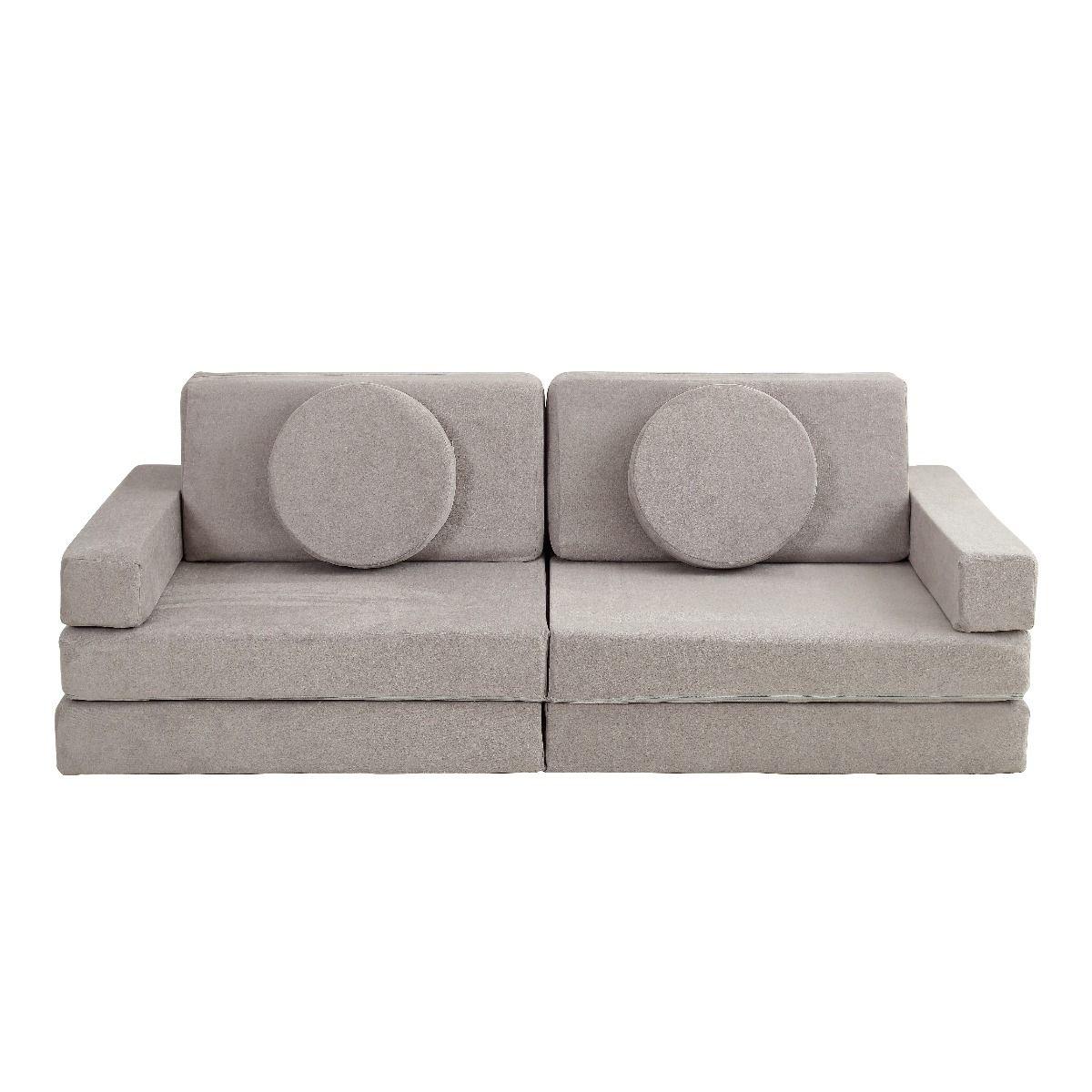 All 4 Kids Ethan 10 PCS Play Couch - Grey