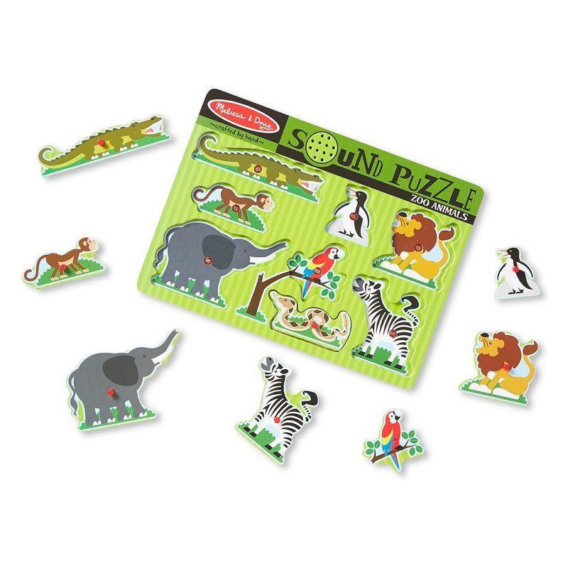 Melissa & Doug Zoo Animals Sound Puzzle - 8pc