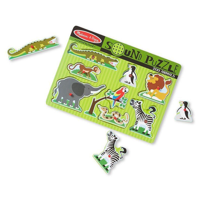 Melissa & Doug Zoo Animals Sound Puzzle - 8pc