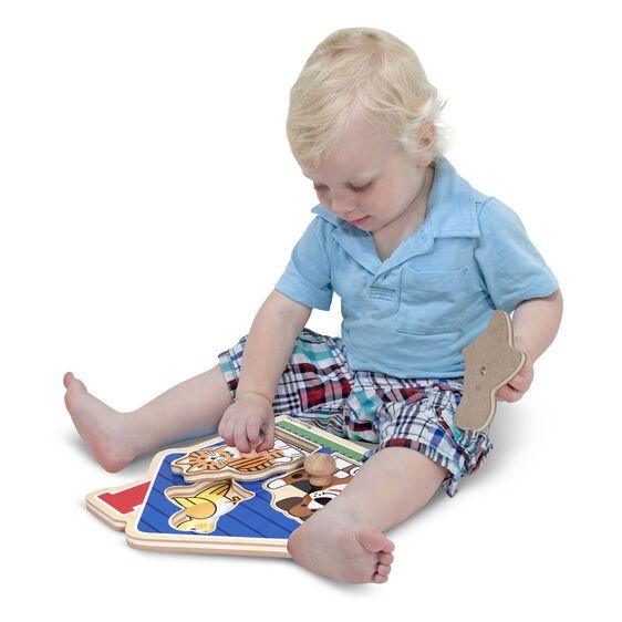 Melissa & Doug House Pets Knob Puzzle 3 Piece