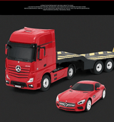 Rastar Licensed 1:26 Radio Control Model - Mercedes-Benz Actros WITH 1:24 AMG GT