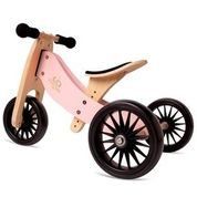 Kinderfeets Tiny Tot Plus 2-in-1 Trike Balance Bike - Rose