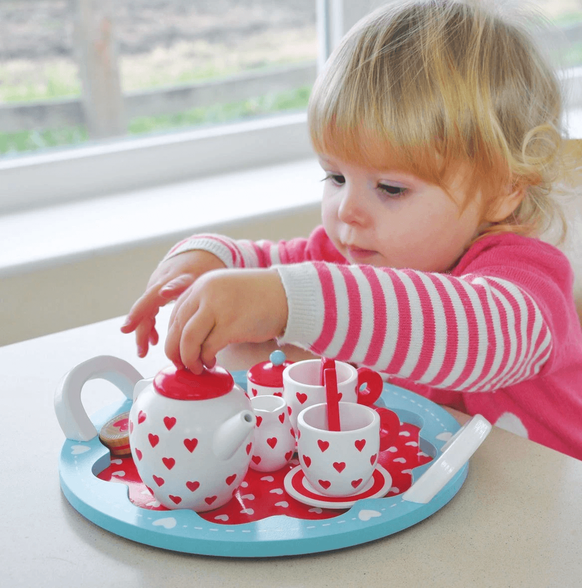 Indigo Jamm Hearts Tea Set