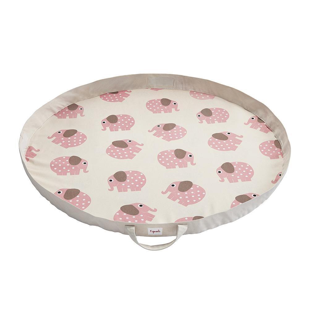 3 Sprouts Play Mat - Pink Elephant