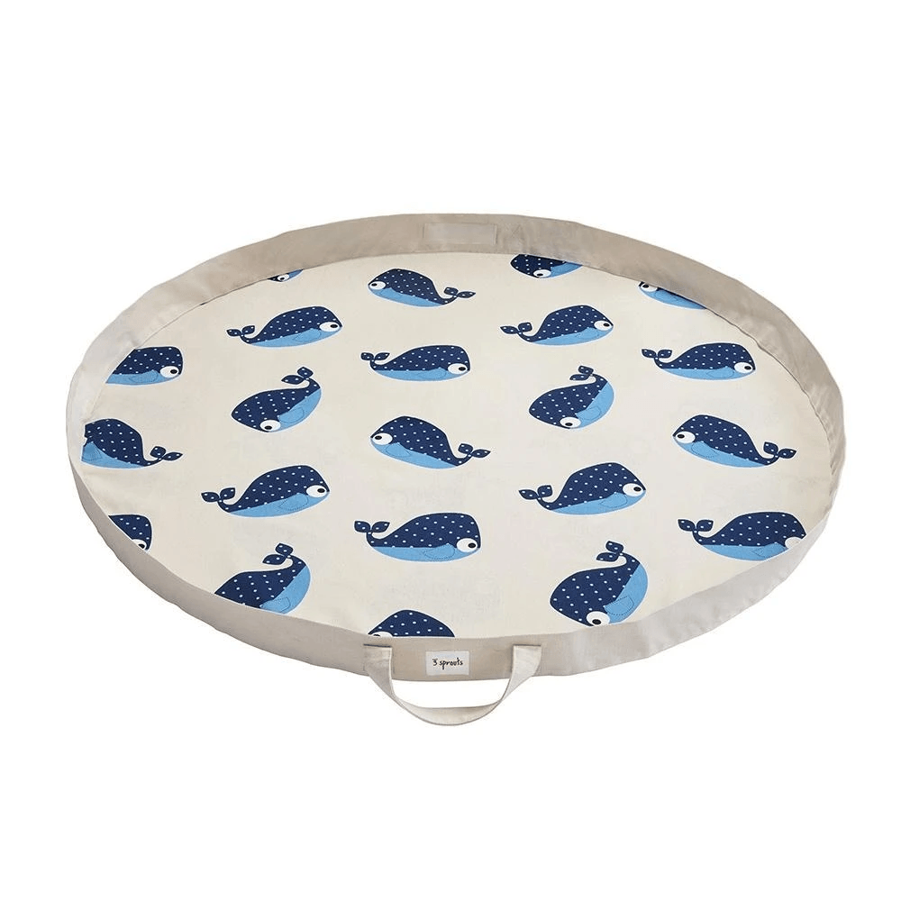 3 Sprouts Play Mat - Blue Whale