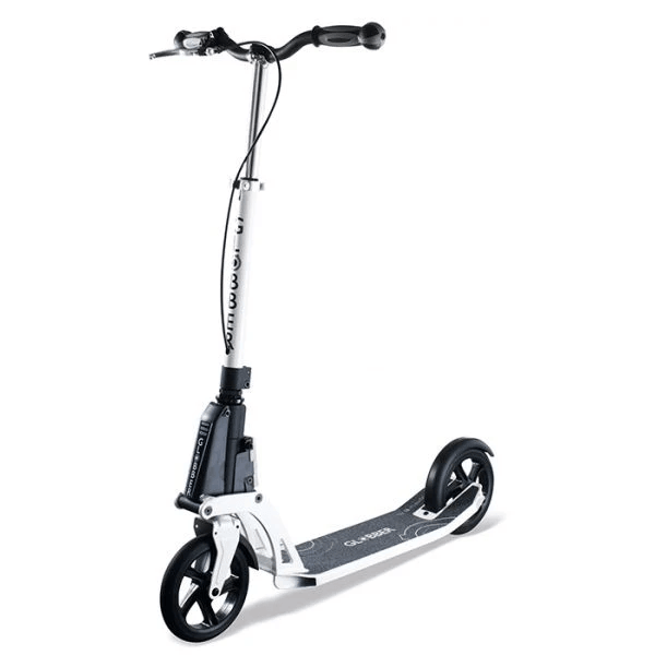 Globber One K ACTIVE Folding 2 Wheel Scooter with Brake - White