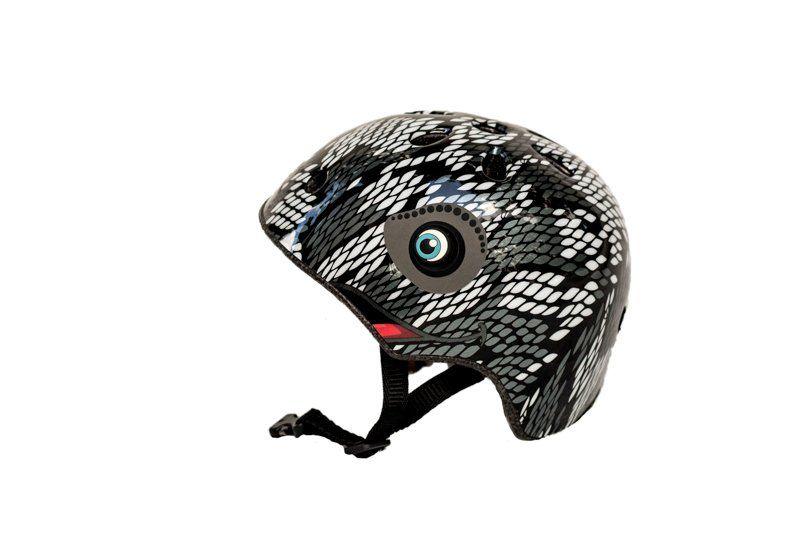 Kidzamo Black/Grey Chameleon Helmet - Small