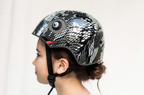 Kidzamo Black/Grey Chameleon Helmet - Small