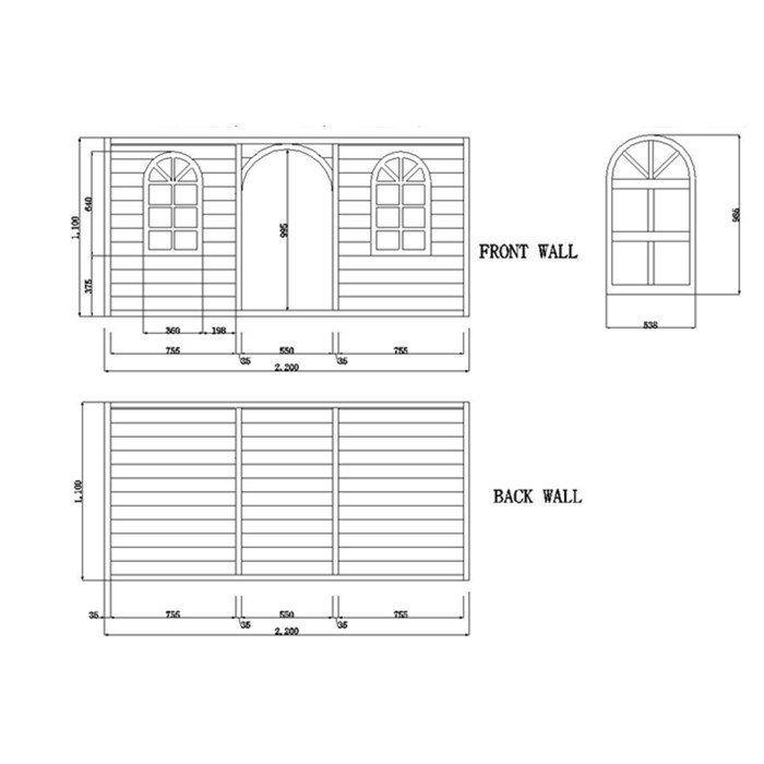 ALL 4 KIDS EXTRA Large Outdoor Play Cubby House