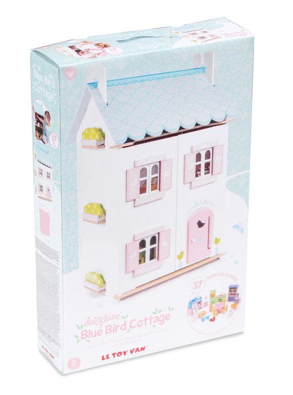 Le Toy Van Blue Bird Cottage House With Furniture