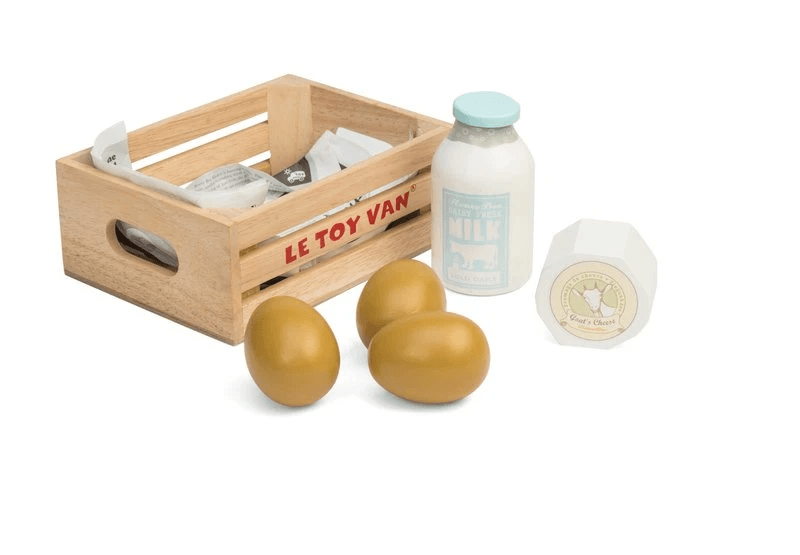 Le Toy Van Honeybake Eggs & Dairy In Crate