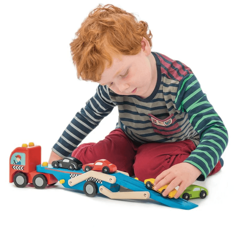 Le Toy Van Race Car Transporter Set