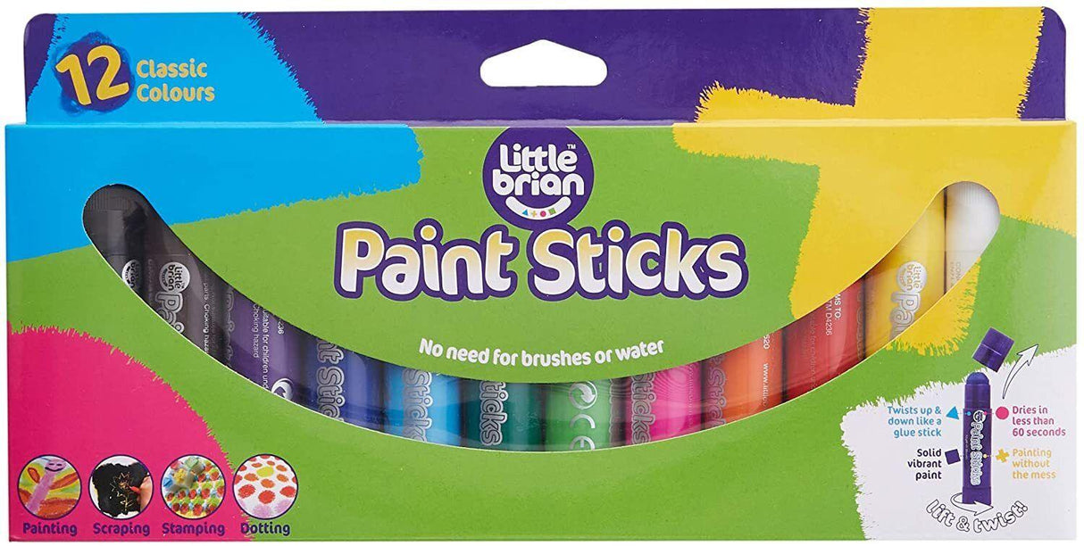 Little Brian Paint Sticks - Classic 12 pk