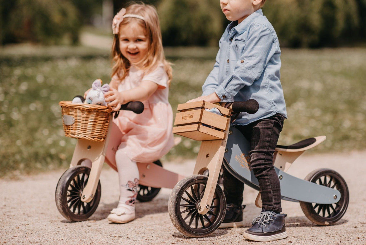 Kinderfeets Tiny Tot Plus 2-in-1 Trike Balance Bike - Silver Sage