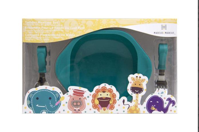 Marcus & Marcus Toddler Mealtime Set - Ollie the Elephant - Green