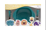 Marcus & Marcus Toddler Mealtime Set - Ollie the Elephant - Green