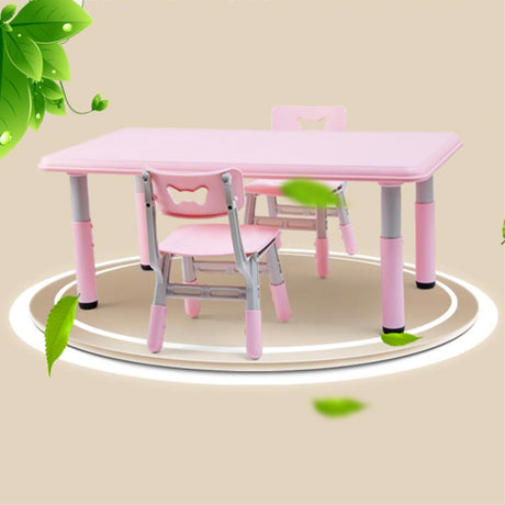 ALL 4 KIDS Alex Height Adjustable Table with 2 Chairs - Pink