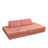 All 4 Kids Ollie10 PCS Modular Play Couch Set - Pink