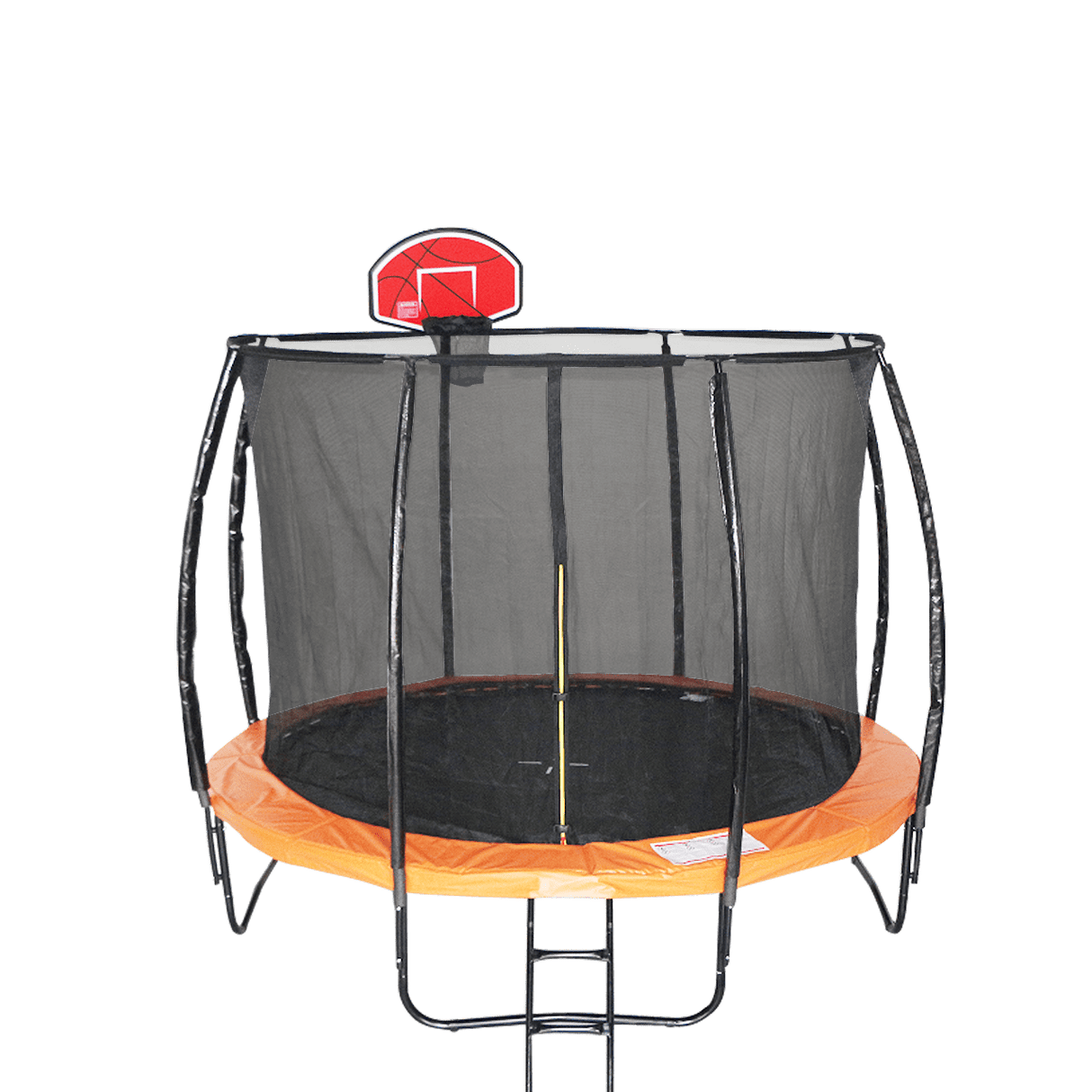 ALL 4 KIDS 10 FT Jump Zone Spring Trampoline with Basketball Board
