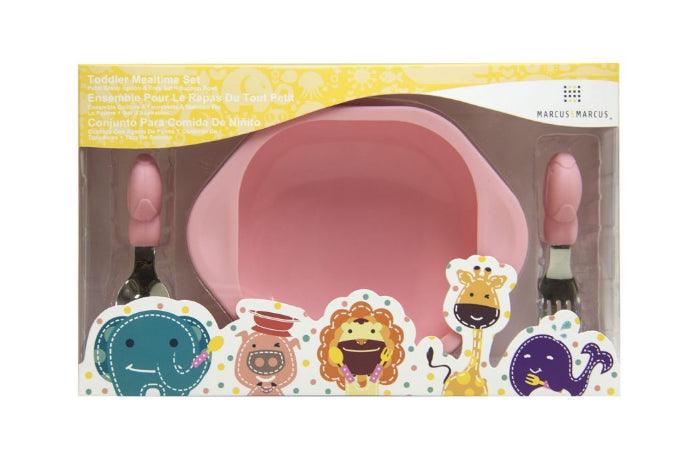 Marcus & Marcus Toddler Mealtime Set - Pokey the Pig- Pink