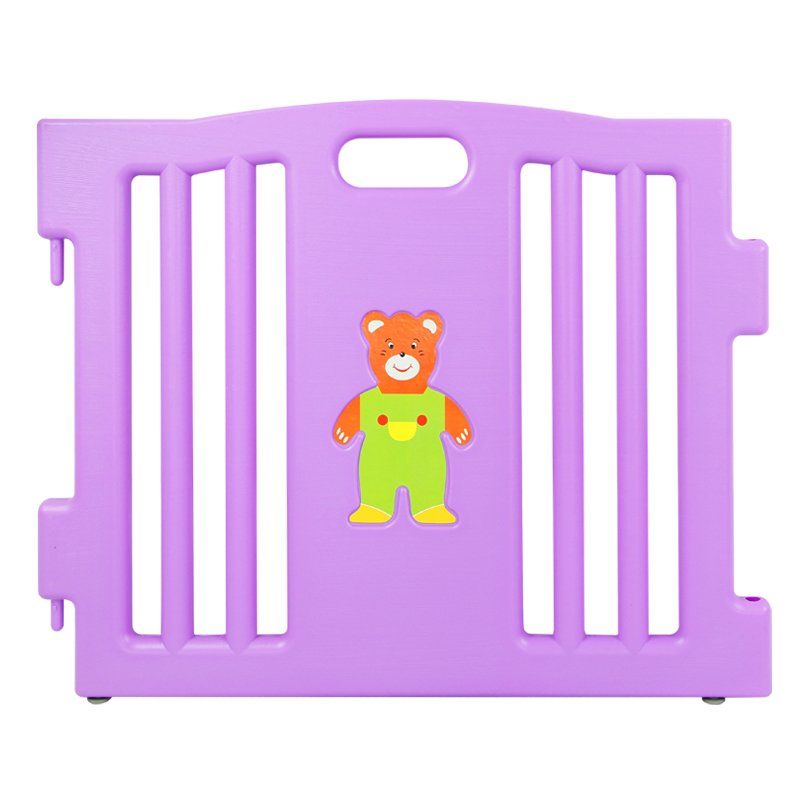 JOY BABY 8 PCs Plastic Playpen With Safety Gate - Purple
