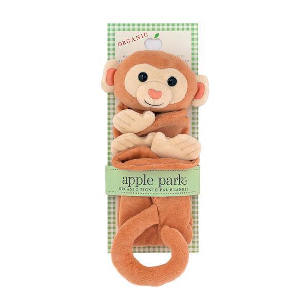 Apple Park Organic Luxury Monkey Blankie (Back Card)