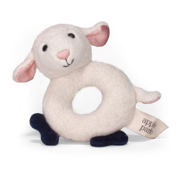 Apple Park Organic Luxury Lamby Soft Rattle