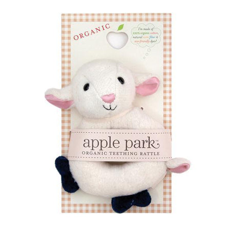 Apple Park Organic Luxury Lamby Soft Rattle