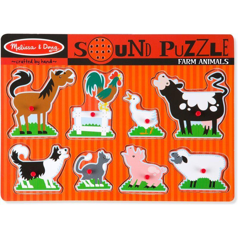 Melissa & Doug Farm Animals Sound Puzzle - 8pc