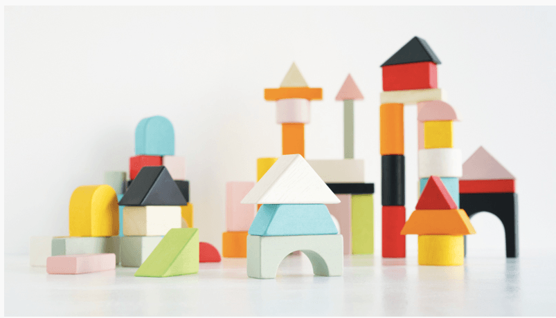 Le Toy Van Petilou 60 piece Building Blocks Set & Bag