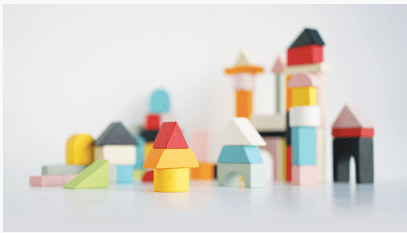 Le Toy Van Petilou 60 piece Building Blocks Set & Bag