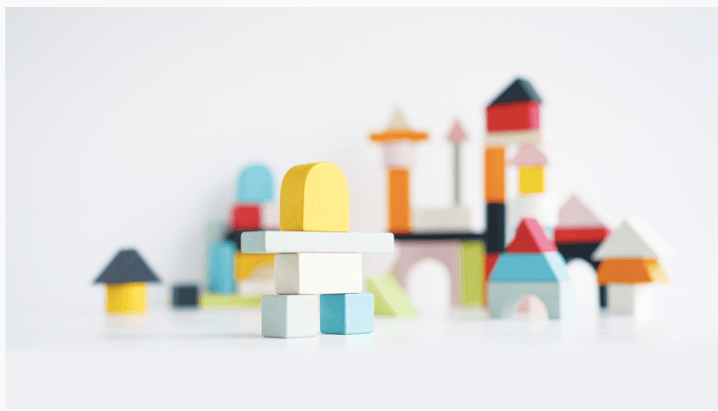 Le Toy Van Petilou 60 piece Building Blocks Set & Bag