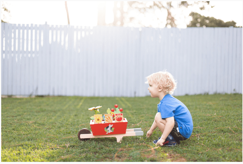 Tender Leaf Toys Garden Wheelbarrow Set