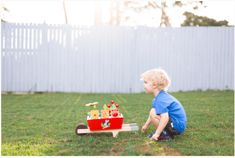 Tender Leaf Toys Garden Wheelbarrow Set