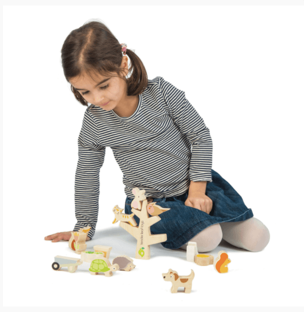 Tender Leaf Toys Stacking Garden Animal Friends