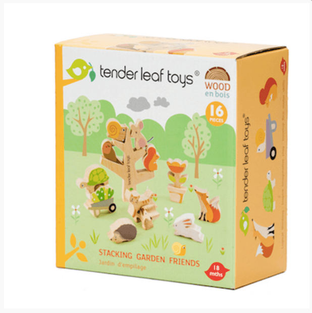 Tender Leaf Toys Stacking Garden Animal Friends